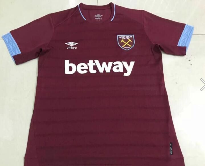thailandia maglietta west ham united 2018-2019 prima divisa